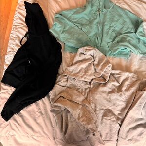 Garage Cropped Hoodie Bundle – Sizes L & XL – 3 Pieces